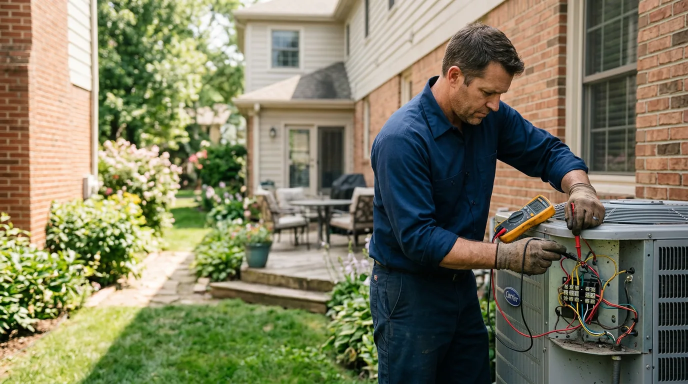 HVAC technician working near Skipperville, AL